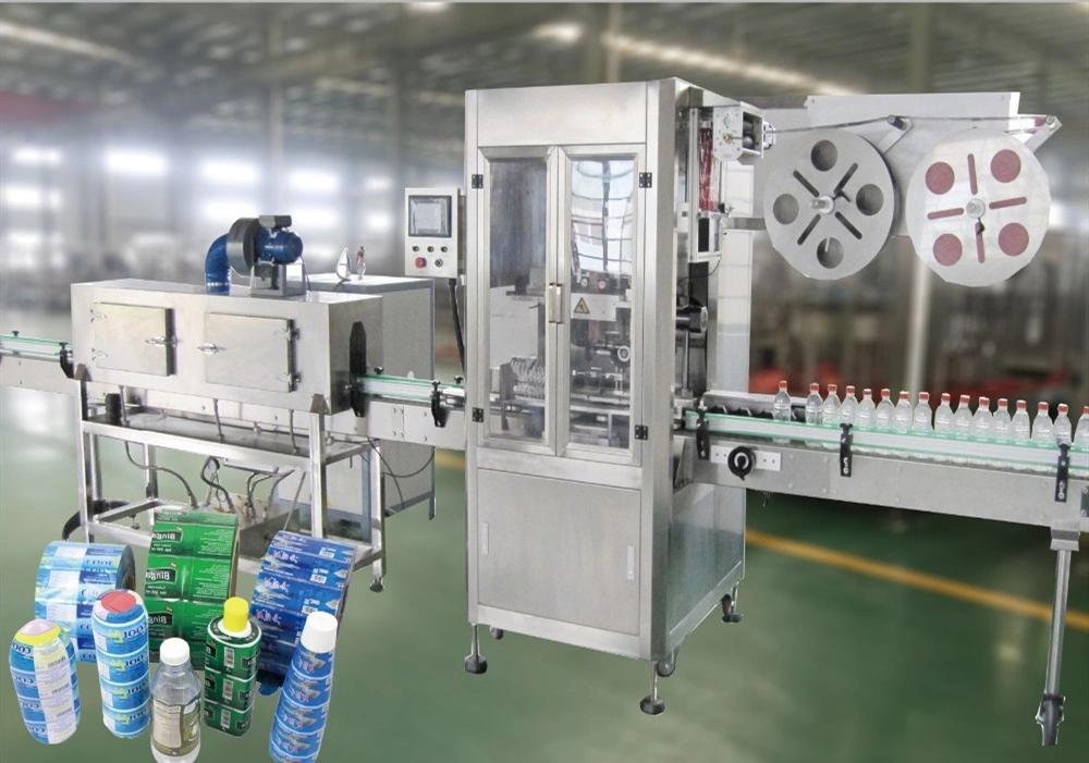 Automatic Heating Bottle Shrink Sleeve Labeling Machine /Shrink Sleeve Applicator with Steam Tunnel