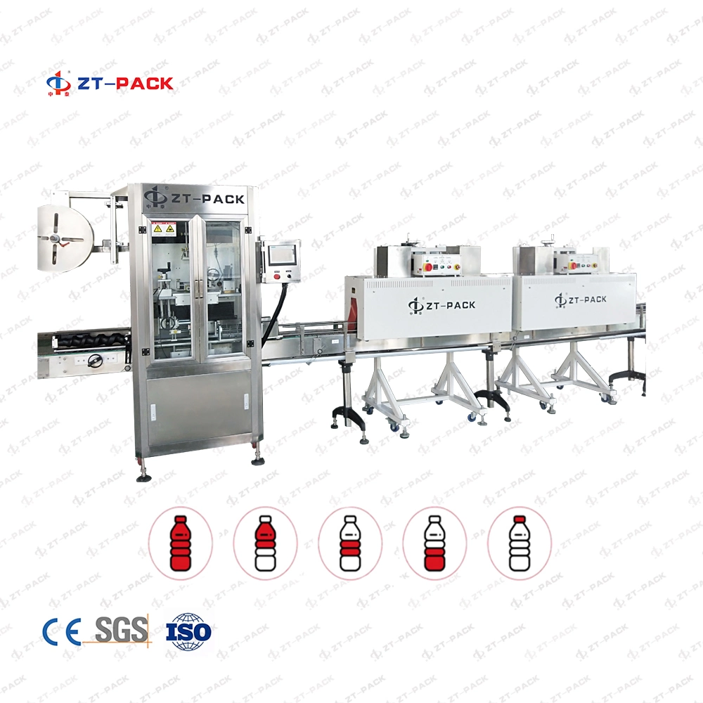 High Speed PVC / Pet / Plastic / Glass Bottle Electrical Heating Tunnel Shrink Sleeve Labeling Machine