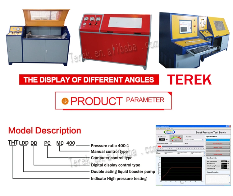 Terek 100 Psi-90000 Psi Range Water/Hydro/Hydraulic/Hydrostatic/Burst Pressure Tester
