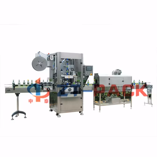High Speed PVC / Pet / Plastic / Glass Bottle Electrical Heating Tunnel Shrink Sleeve Labeling Machine